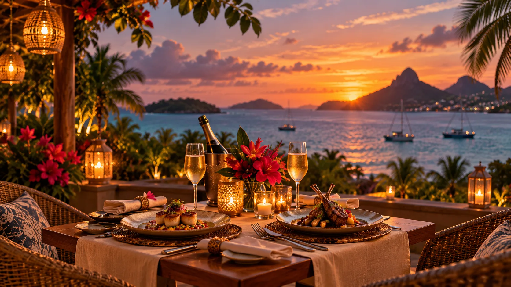 Top 4 Romantic Dinner Experiences in Dominica